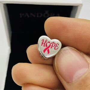 ✨🔥Pandora Hope Pink Ribbon Pendant